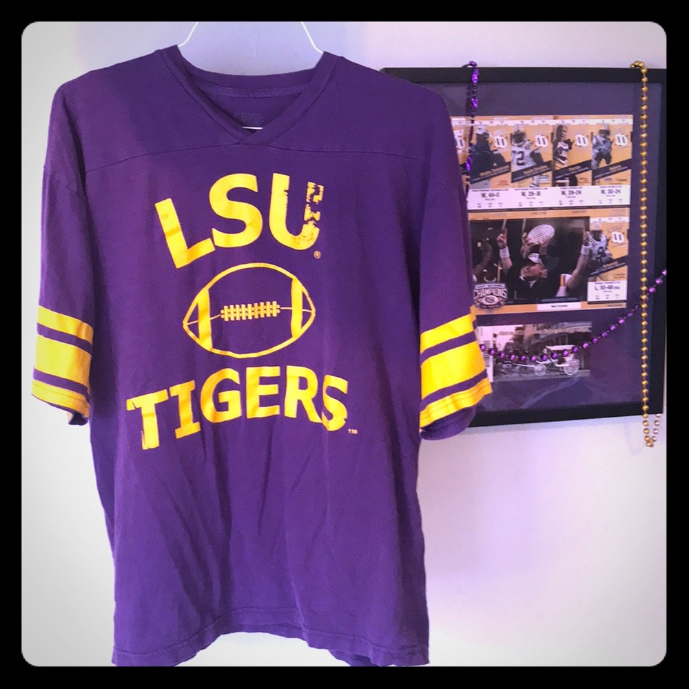 Vintage Retro LSU football shirt.